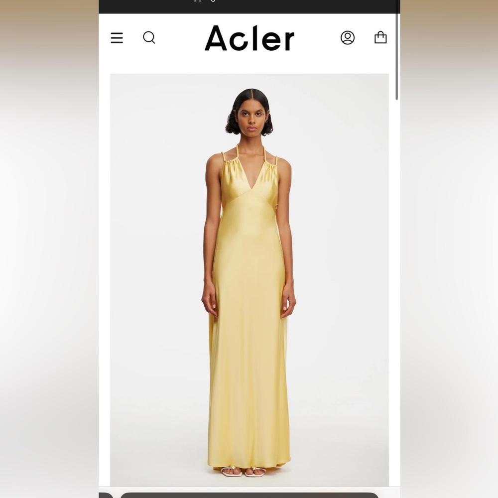 Acler Yellow Maxi Dress